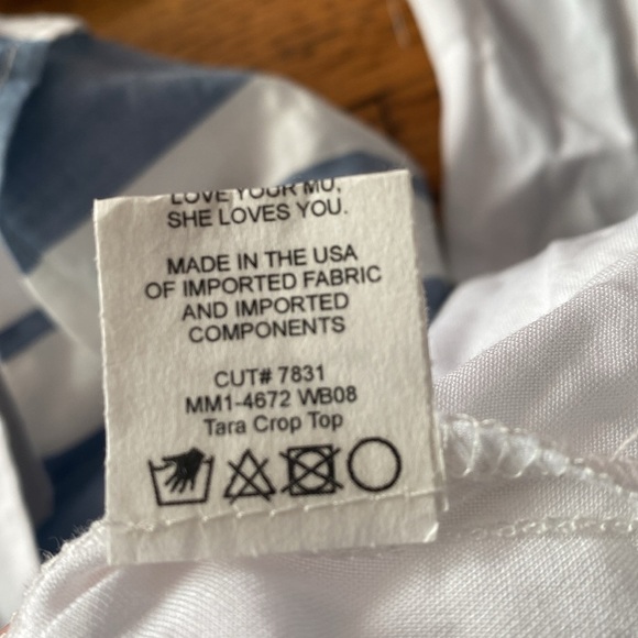 NWT Show Me Your Mumu Tara Striped Crop Top Size Large - Picture 14 of 14